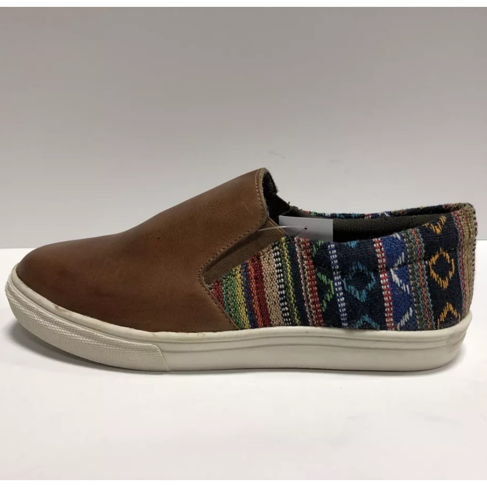 Roper Women’s Mane Serape Slip-On Shoes Brown, Size 7.5m
